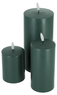 Northlight LED-kubbelys med timer, utendørs, grønt