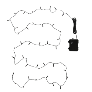 Batteridriven ljusslinga utomhus, vitt ljus
