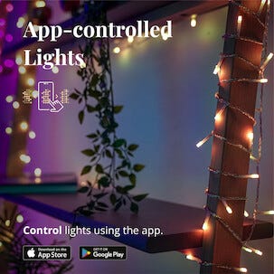 Twinkly Icicle RGB+W LED 5 m istappslynge utendørs/innendørs.