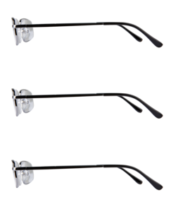 Läsglasögon metall, 3-pack