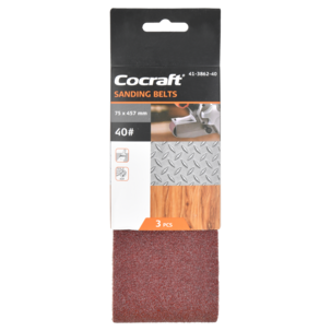Cocraft slipband till bandslip 75 x 457 mm, 3-pack