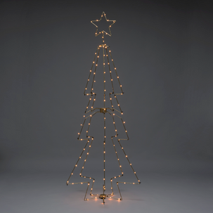 Konstsmide juletre med LED-belysning, 210 cm, Ø 80