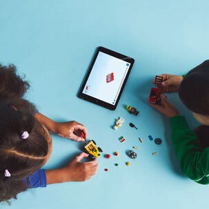 LEGO City racinglekesett med pizzabil mot brannbil 60458, fra 5 år