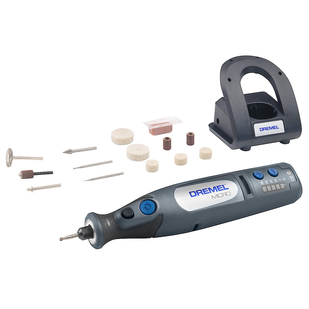 Dremel Micro, multimaskin med 15 tillbehør | Clas Ohlson Dremel 8100 multimaskin | Clas Ohlson