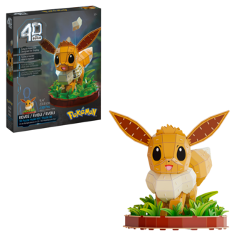 4D Build Pokémon Eevee 3D-puslespill, fra 12 år