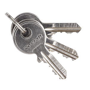 Cocraft 500/500 hengelåser med lik låsing