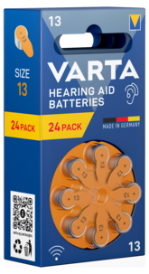 Varta HAB 13 hörapparatsbatteri 1,4 V, 24-pack