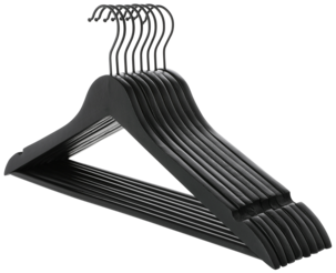 Galgar svart trä, 8-pack