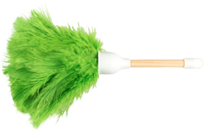 Dammvippa, strutsfjädrar