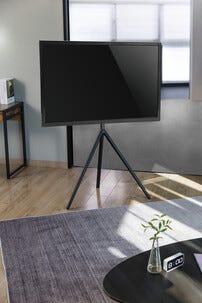 Exibel gulvstativ for TV, til skjermer opptil 65 tommer, dreibart