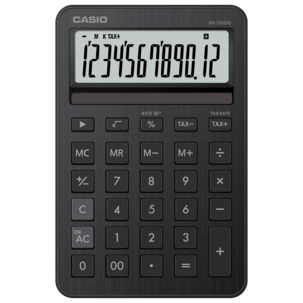 Casio MS-200DQ-BK bordkalkulator