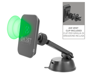 Telefonhållare med trådlös laddning (5 W), Celly Ghostcharge