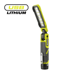 Ryobi RLI4-0 inspektionslampa 4 V USB, magnet och klämma