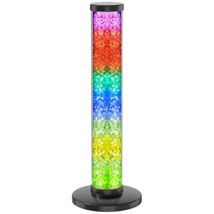 Northlight bordlampe snøkrystall med flerfarget lys