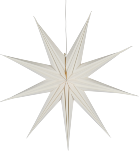 Northlight adventsstjärna papper, vit, 75 cm