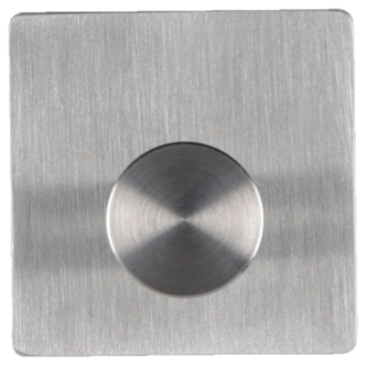 Självhäftande badrumskrok enkel, krom