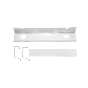Kabelkanal for skrivebord, kabelskjuler i metall, hvit, 60 cm