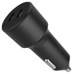 Billaddare mobil 2-i-1, 12 V, 24 V, USB-C, 40 W