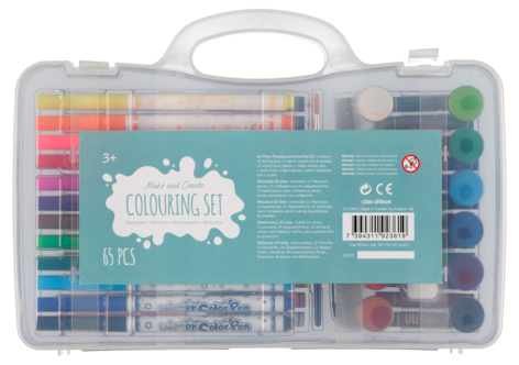 Målarlåda 65 delar, från 3 år