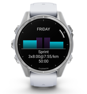 Garmin Fenix 8 träningsklocka med GPS vit, 43 mm