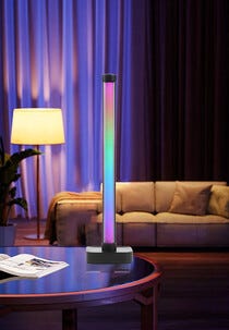 Exibel 360 RGB vegg- og bordlampe med fjernkontroll, 41 cm