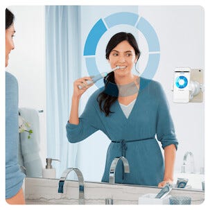 Oral-B Genius 8600 Silver elektrisk tannbørste