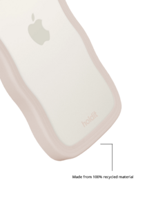 Holdit Wavy Case iPhone 16e, 15, 14, 13 mobilskal