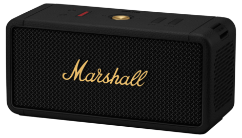 Marshall Middleton bärbar högtalare, svart/mässing