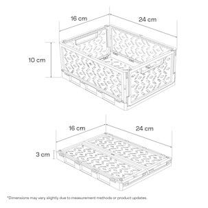 Klappboks av resirkulert plast, small 24 x 16 x 10 cm