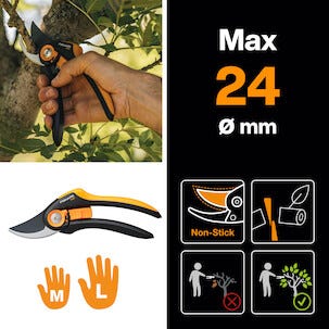 Fiskars Plus SmartFit P541 hagesaks med sideskjær