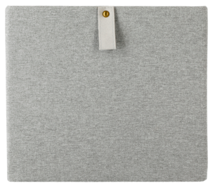 Förvaringslåda kvadrat, linnelook