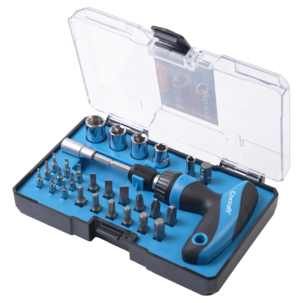 Cocraft spärrskruvmejsel med T-grepp och bits, 29 delar