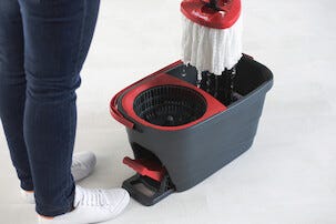 Vileda Turbo Smart gulvmopp, sett med bøtte og utvrider