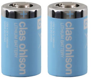 Litiumbatteri CR2, 2-pack