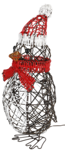 Pingviini LED-valaistuksella, 51 cm, sisälle/ulos