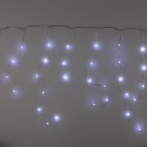 Mini LED Jääpuikkovalosarja, kylmä valkoinen, jatkosarja, 2,5 m