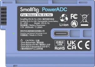 SmallRig 4332 EN-EL15c-batteri for Nikon, USB-C