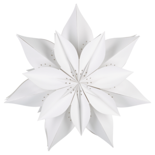 Adventsstjerne papir 50 cm hvit, Northlight