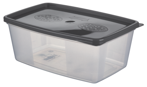 Matlåda plast med lock, för frys och micro