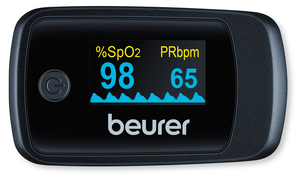 Beurer Pulsoximeter PO 45 med PI, pulsoksymeter