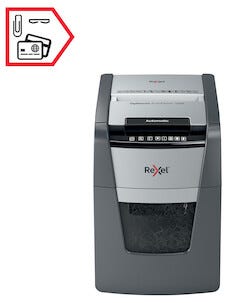 Dokumentförstörare Rexel Optimum AutoFeed+ 100X, korsstrimling