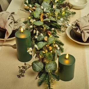 Blockljus LED med timer utomhus, grönt, Northlight