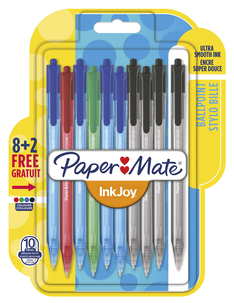 Kulspetspennor Paper Mate InkJoy  100RT, 10-pack