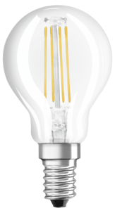 Dimbar LED-pære, illum E14 Osram, varmhvit