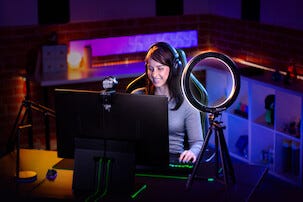 Razer Ring Light LED ringlampe 12 tommer for PC og mobil