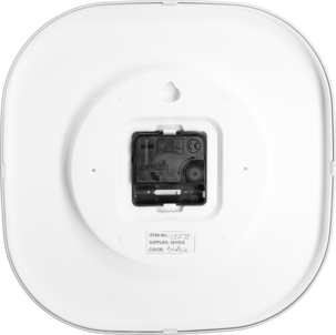 Kvadratisk veggklokke i retrostil, 25,5 cm