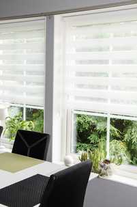 Rullgardin Day & Night, vit