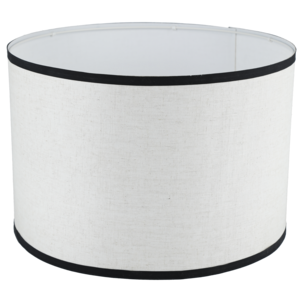 Lampeskjerm i lin, beige med svart kant, Northlight