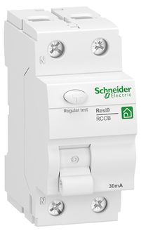 Jordfelsbrytare 30 mA för elcental Schneider Resi9