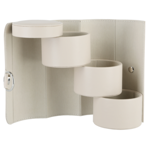 Matkakorurasia, kokoontaitettava, 3 kerrosta, keinonahkaa